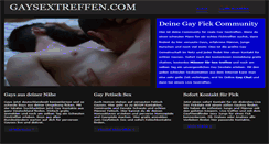 Desktop Screenshot of gaysextreffen.com